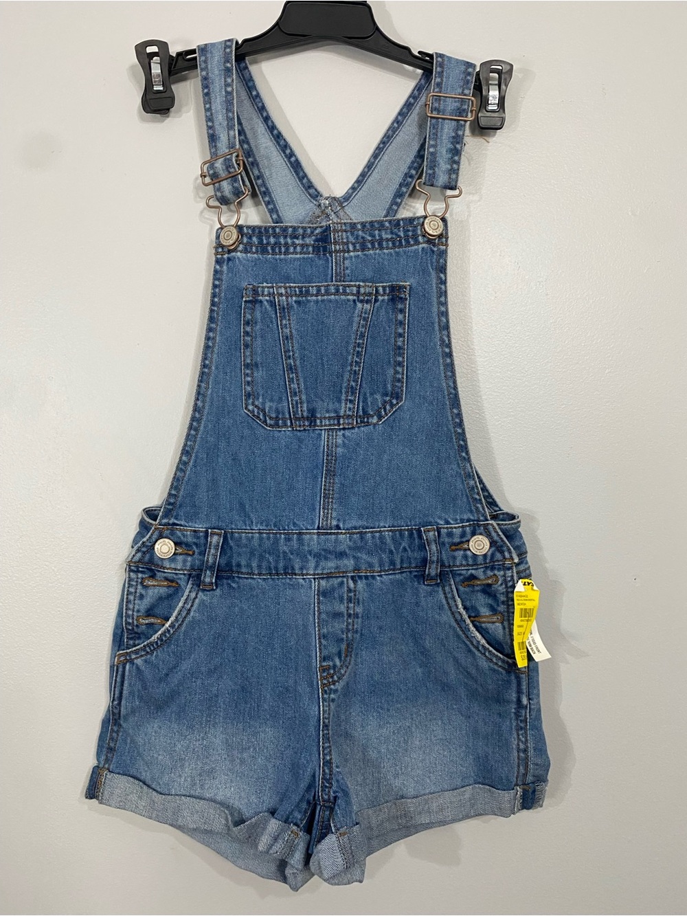 RSQ Girls Denim Short Overalls in Blue